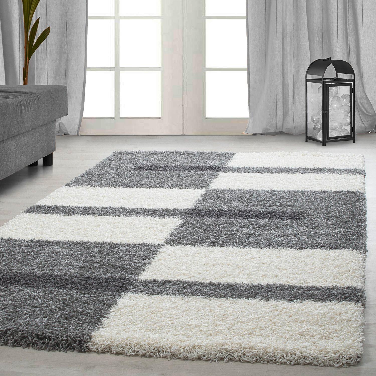 Hochflorteppich Gala Hellgrau ca. 80x250cm - Hellgrau, Design, Textil (80/250cm)