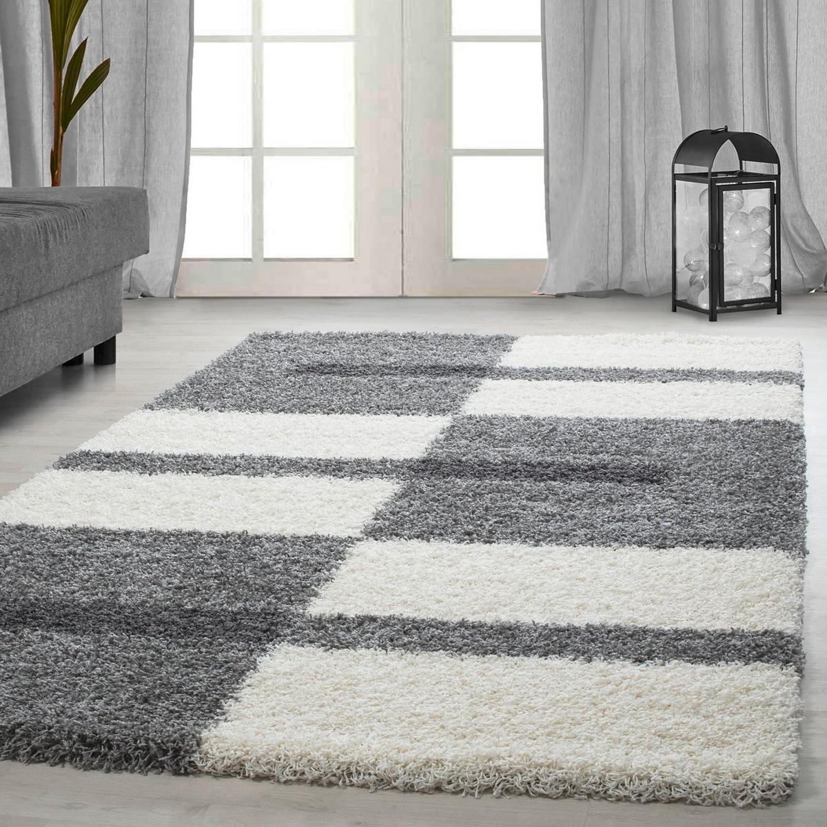 Hochflorteppich Gala Hellgrau ca. 200x290cm - Hellgrau, Design, Textil (200/290cm) - Novel