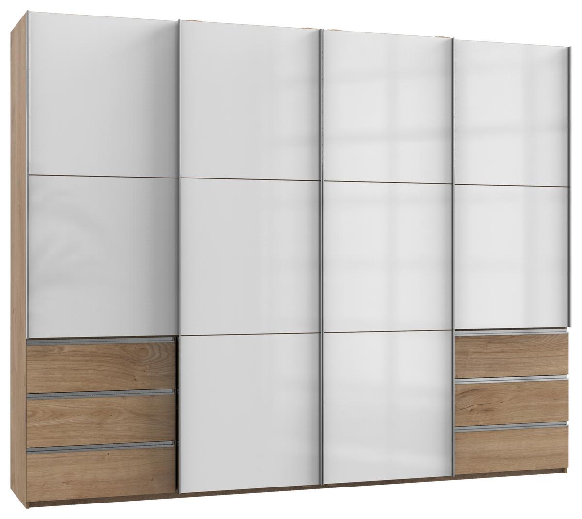 Ormar S Kliznim Vratima Level 36c - bijela/boje hrasta, Moderno, drvni materijal (300/236/65cm) - Modern Living