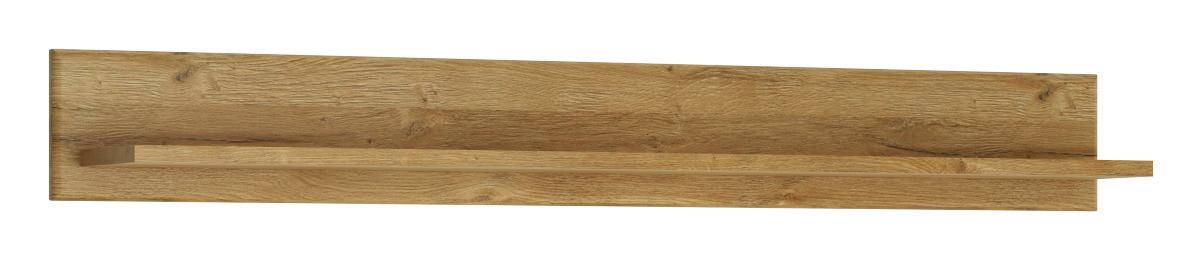 Etajeră De Perete Cortina - culoare lemn stejar, Modern, material pe bază de lemn (117,6/19,6/21,9cm) - Modern Living