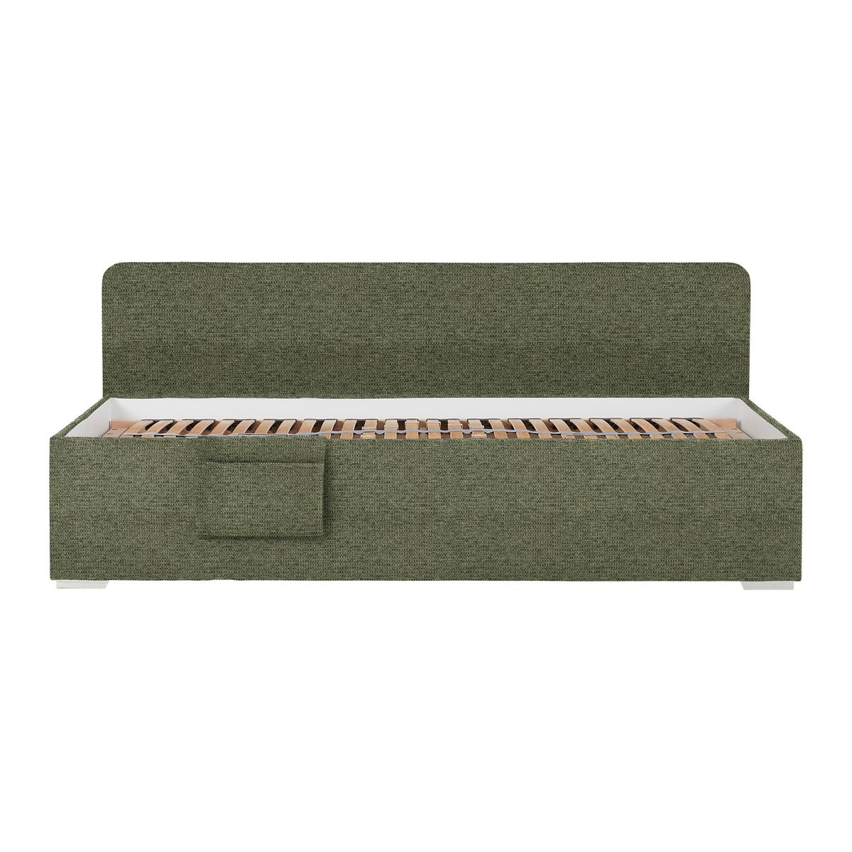 PAT REMI DECOR MASLINIU - culoare natur/măsliniu, Konventionell, lemn/textil (90/200cm) - Mömax