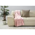 Kuscheldecke Relax in Rosa/hellgrau - Hellgrau/Rosa, KONVENTIONELL, Textil (150/200cm) - PREMIUM LIVING
