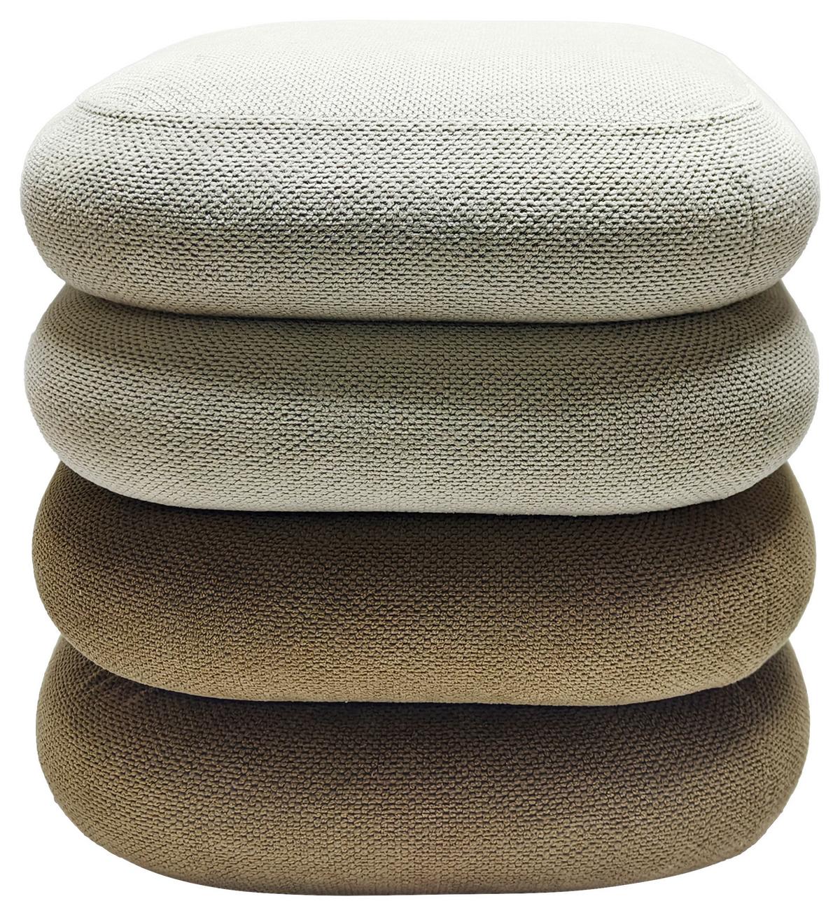 Tabure Sophie - siva/svijetlo smeđa, Moderno, drvni materijal/tekstil (39,5/40/39,5cm) - Mömax