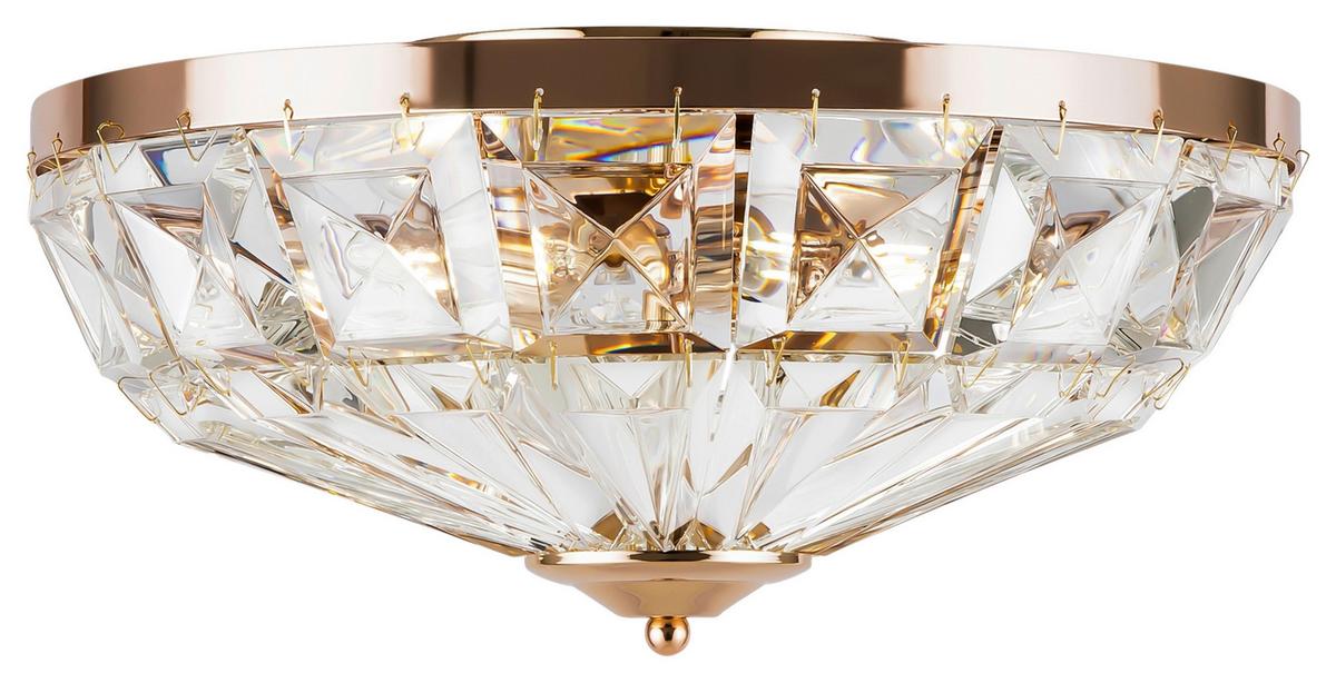 DECKENLEUCHTE FACET - Goldfarben, Basics, Glas/Metall (39,6/19,2/39,6cm) - MAYTONI