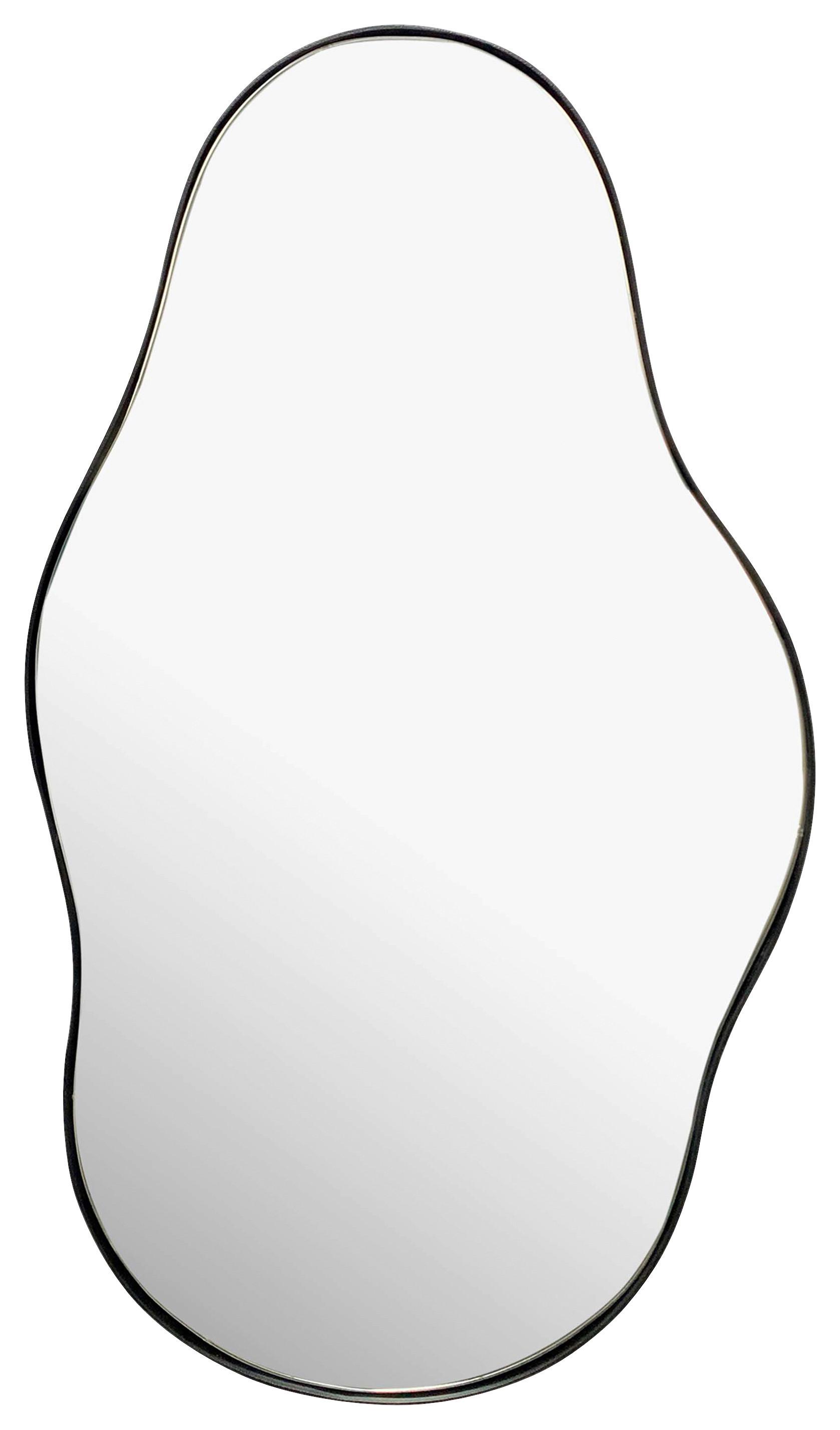 WANDSPIEGEL WL7.109 - Schwarz, Design, Glas/Metall (40/80/2,5cm) - MID.YOU