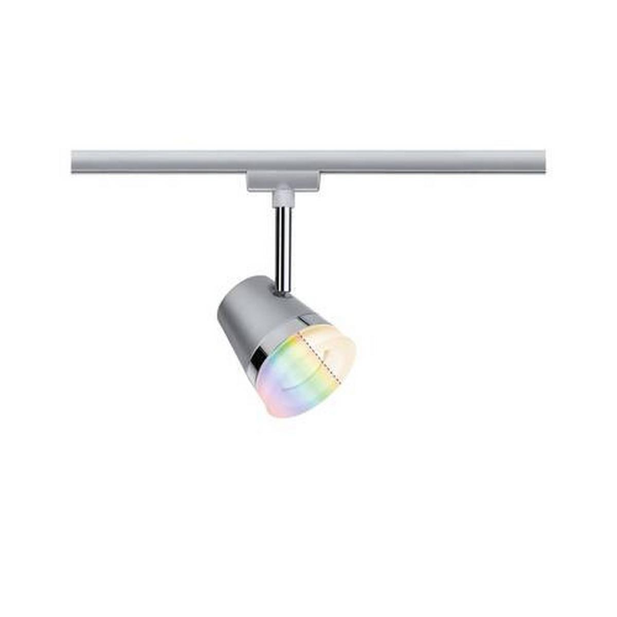 Schienensystem-Strahler Spot Cone max. 5 Watt - Chromfarben, Basics, Kunststoff/Metall (8,5/18,5cm) - Paulmann