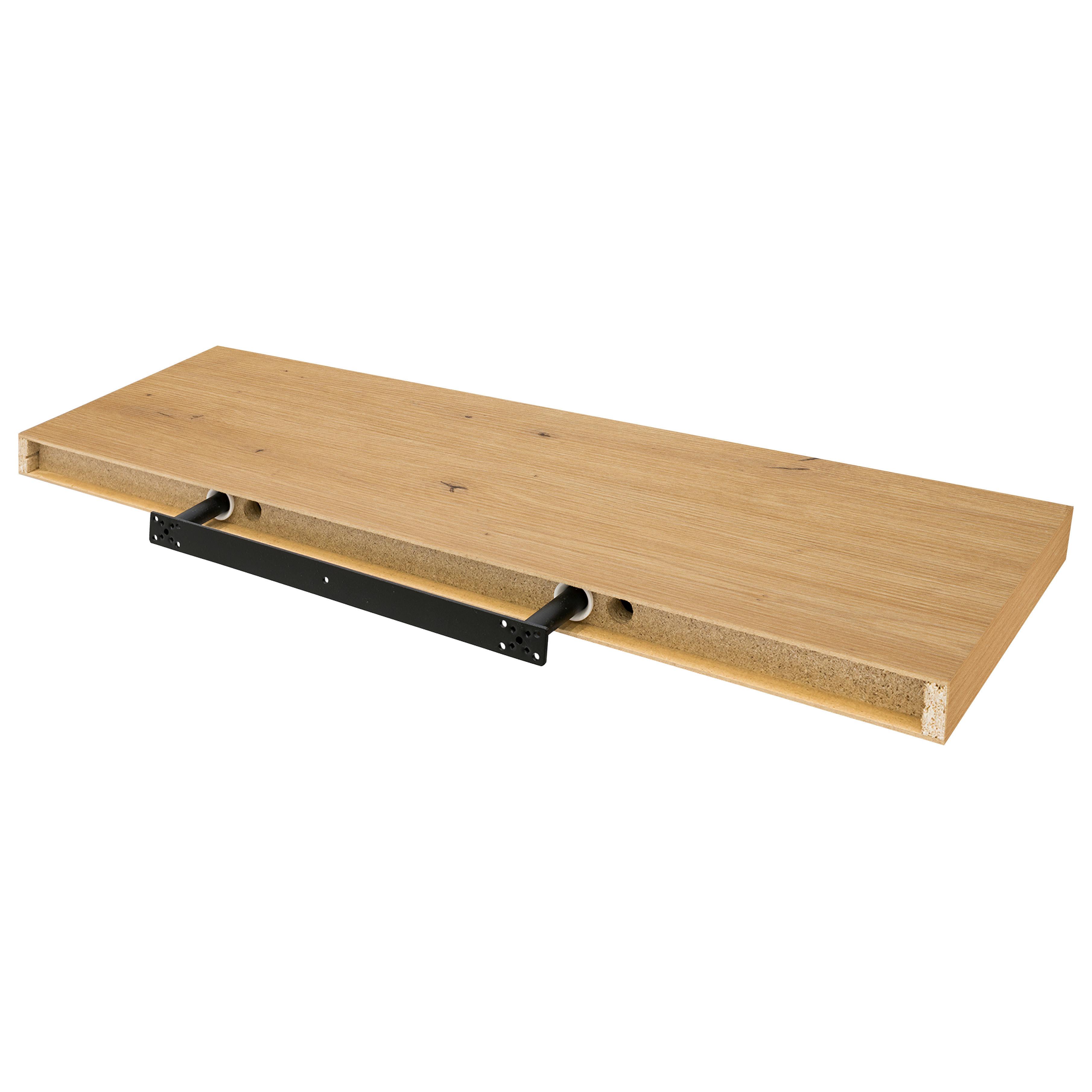 Zidna Polica Anja Sb - hrast Artisan, Moderno, drvni materijal (80/3.8/23.5cm) - Modern Living