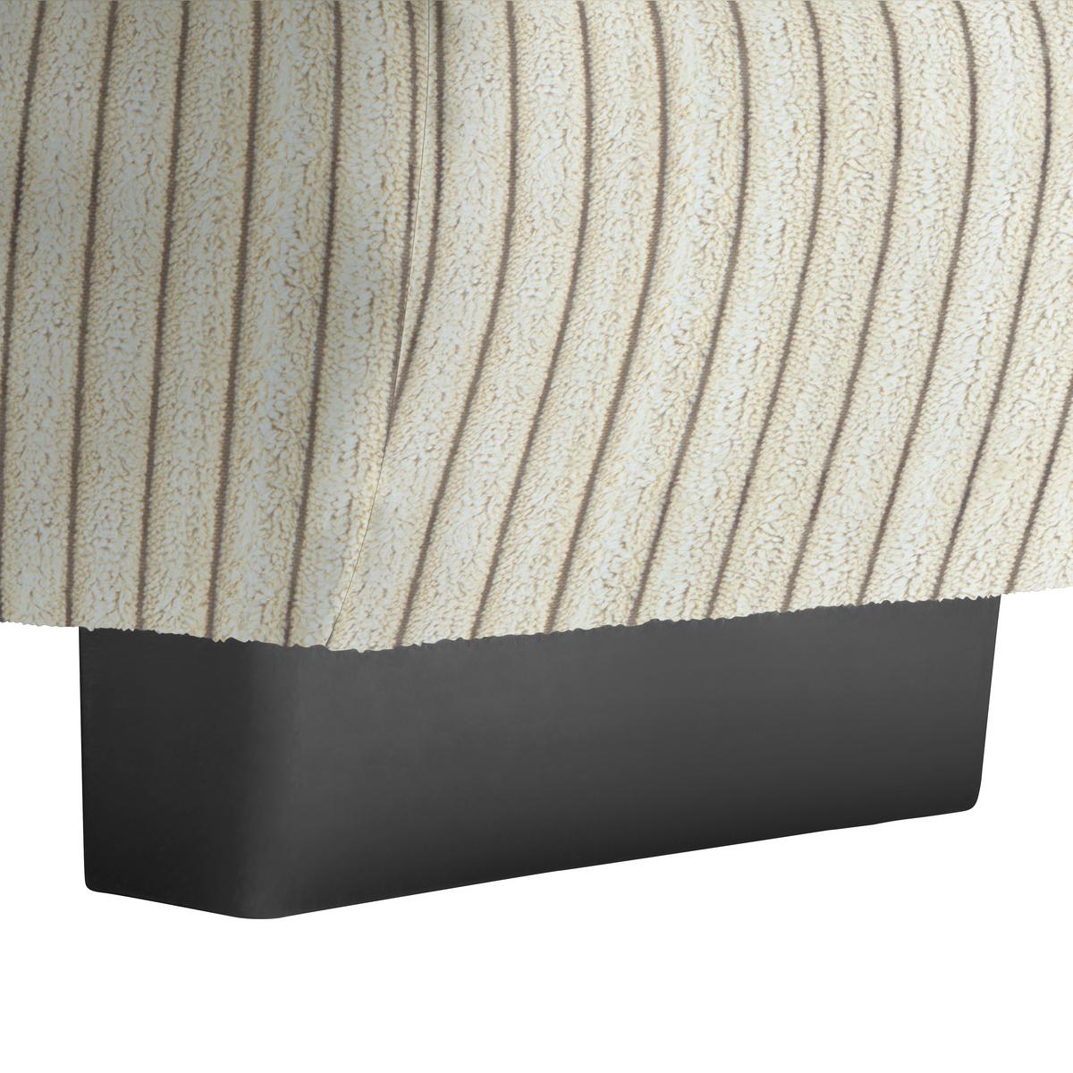 Wohnlandschaft Vivo Creme - Creme/Schwarz, MODERN, Kunststoff/Textil (317/63/179cm) - Premium Living