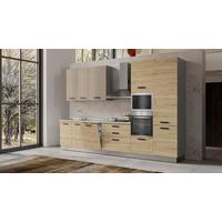 Blok Kuhinja Sa Uređajima Rovere - boja hrasta/kapućino, Moderno, metal/pločasti materijal (360/240/60cm) - Mömax
