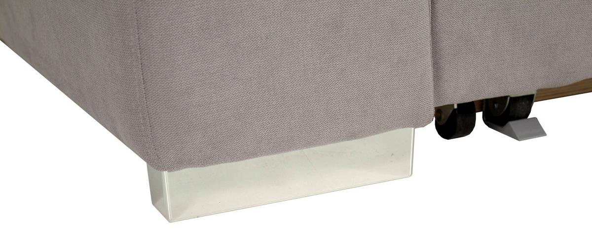 Kanapéágy Lena - világosszürke, Konventionell, faalapú anyag/textil (190/81/97,5cm) - Mömax