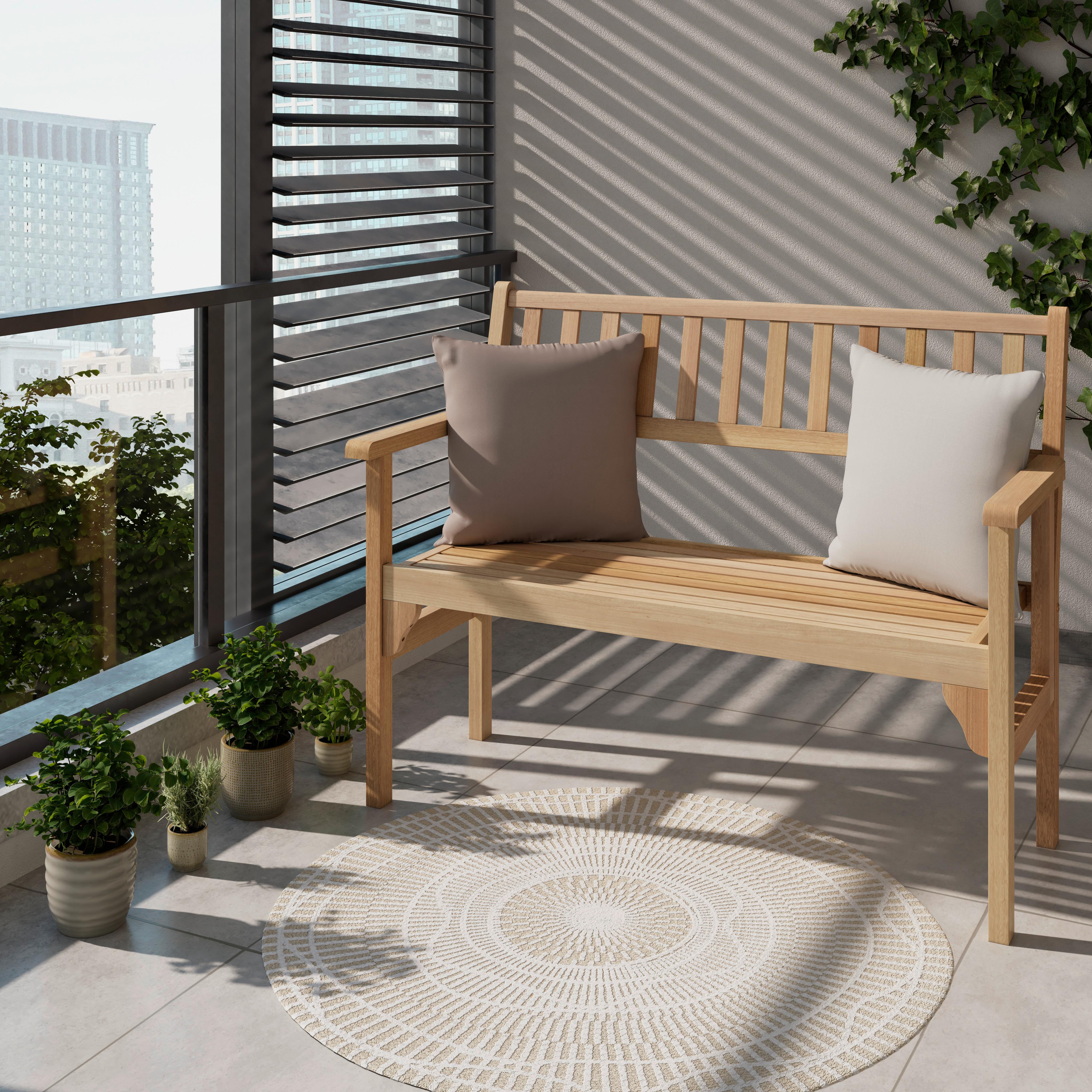 Gartenbank Hilda in Teakfarben - Teakfarben, Natur, Holz (120/89/55cm) - Mömax