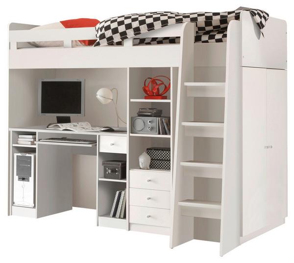 Stauraumbett in Weiß online bestellen