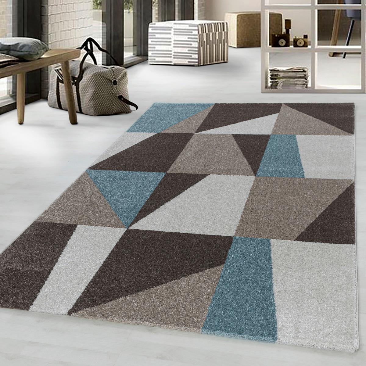 Webteppich Efor Blau ca. 140x200cm - Blau, Design, Textil (140/200cm)
