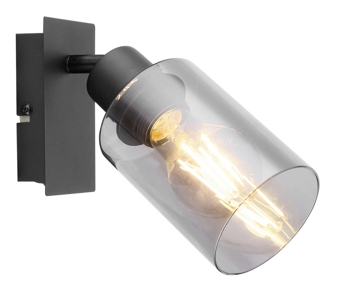 STRAHLER 15465-1  HADERA - Schwarz, Design, Glas/Metall (9/20/18cm) - Globo