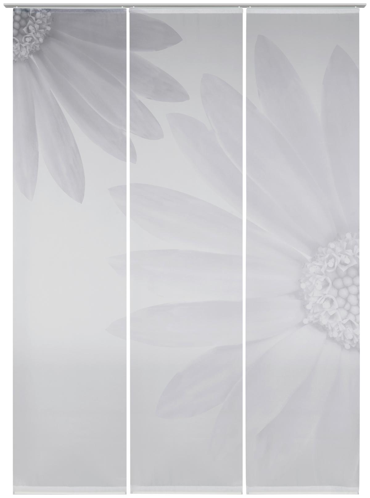 ZASŁONA PANELOWA CINEY - kolor srebrny, Basics, tkanina (60/245cm) - Novel