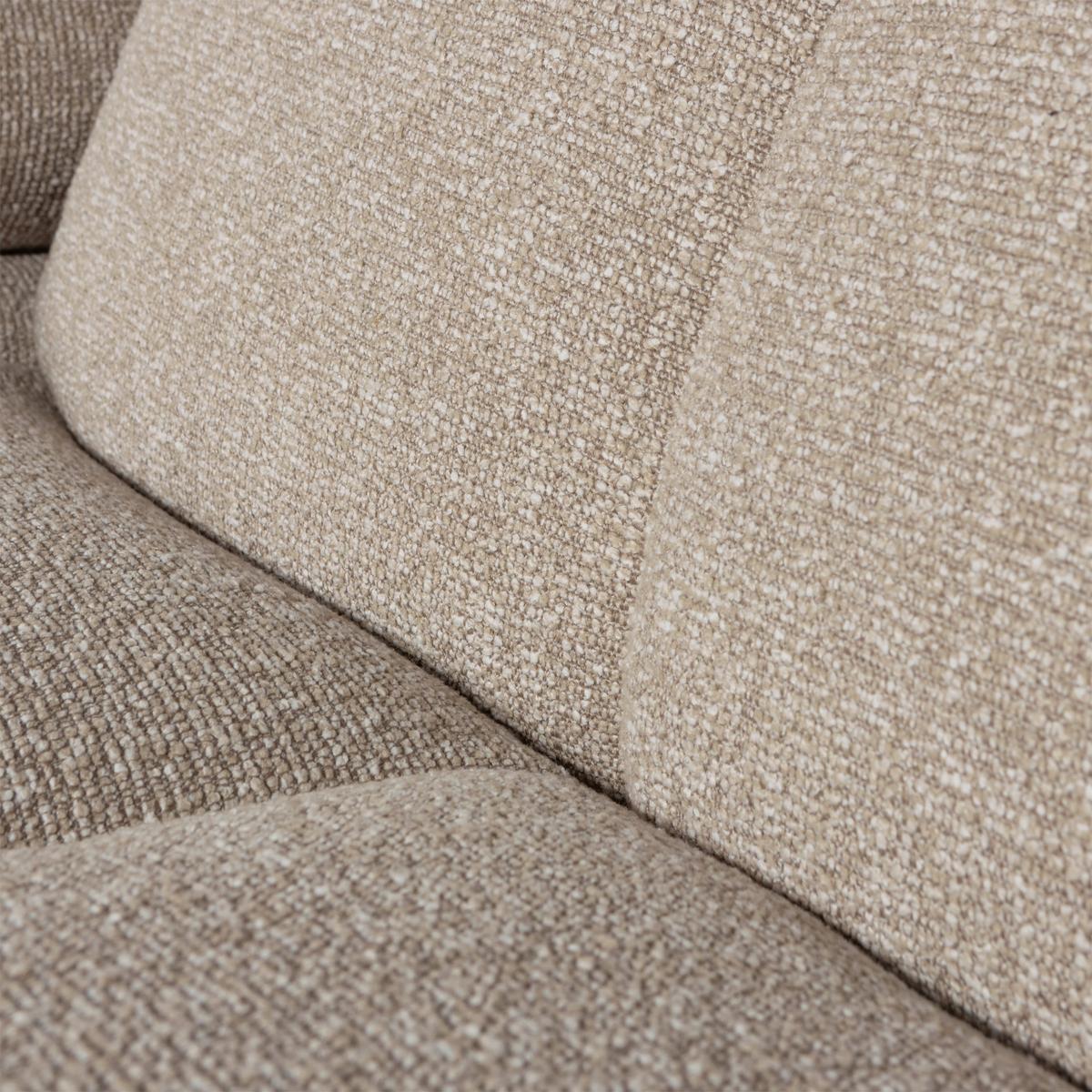 Ecksofa Mojo Beige S: 284x160 cm - Beige/Schwarz, Design, Kunststoff/Textil (284/160cm) - Livetastic
