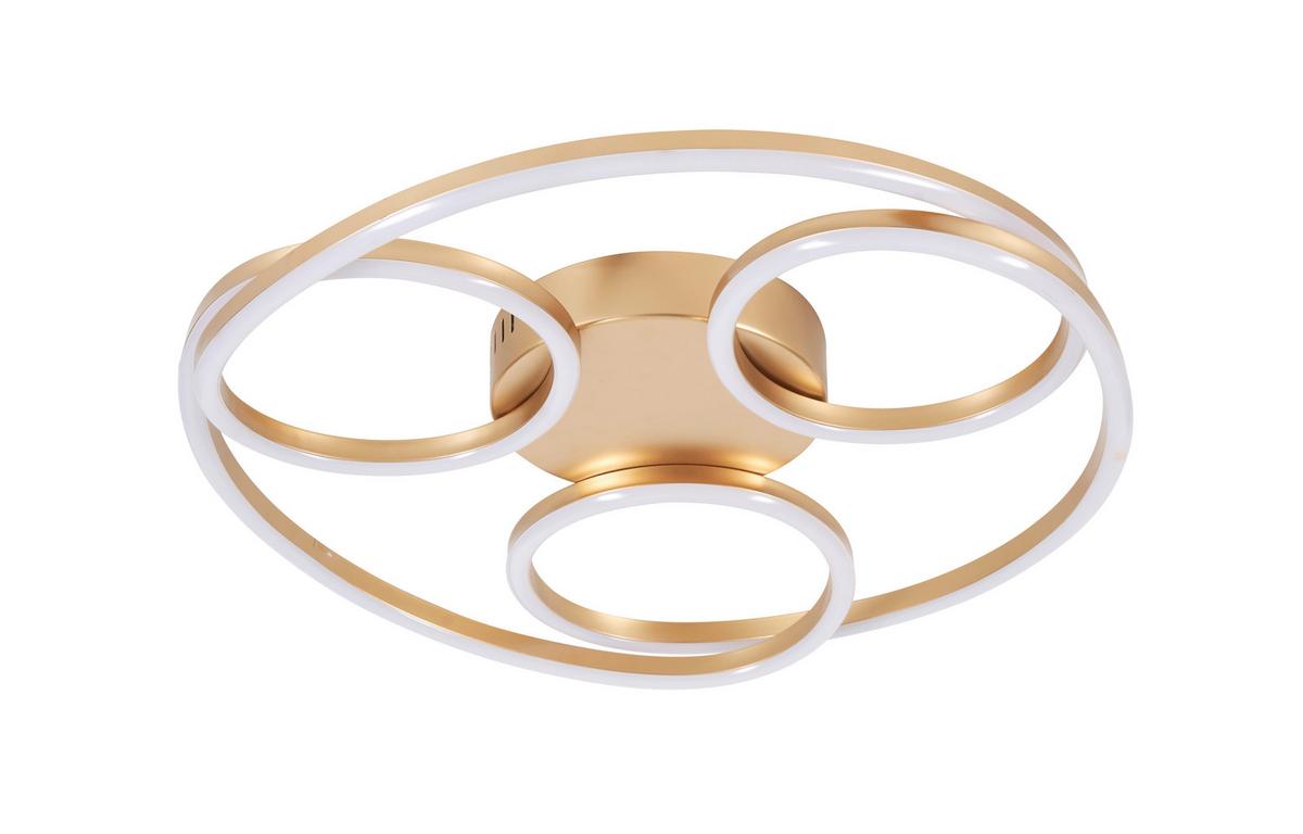 Plafonieră cu LED Rundim - șampanie, Modern, plastic/metal (51/8cm) - Mömax