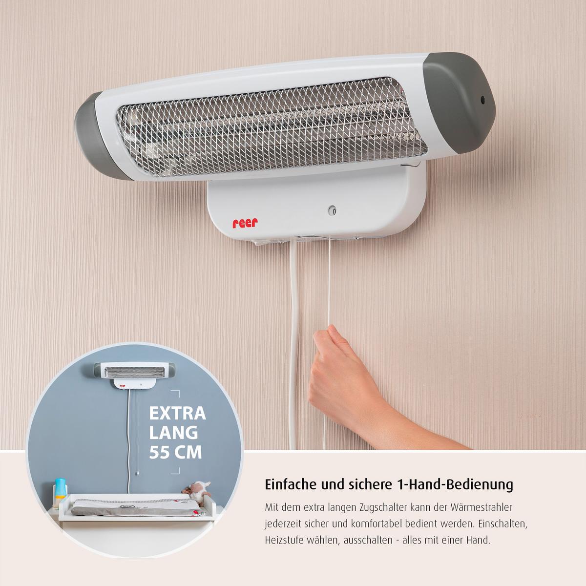 PROMIENNIK CIEPŁA 1926 - Basics, tworzywo sztuczne/metal (52/14cm) - Reer