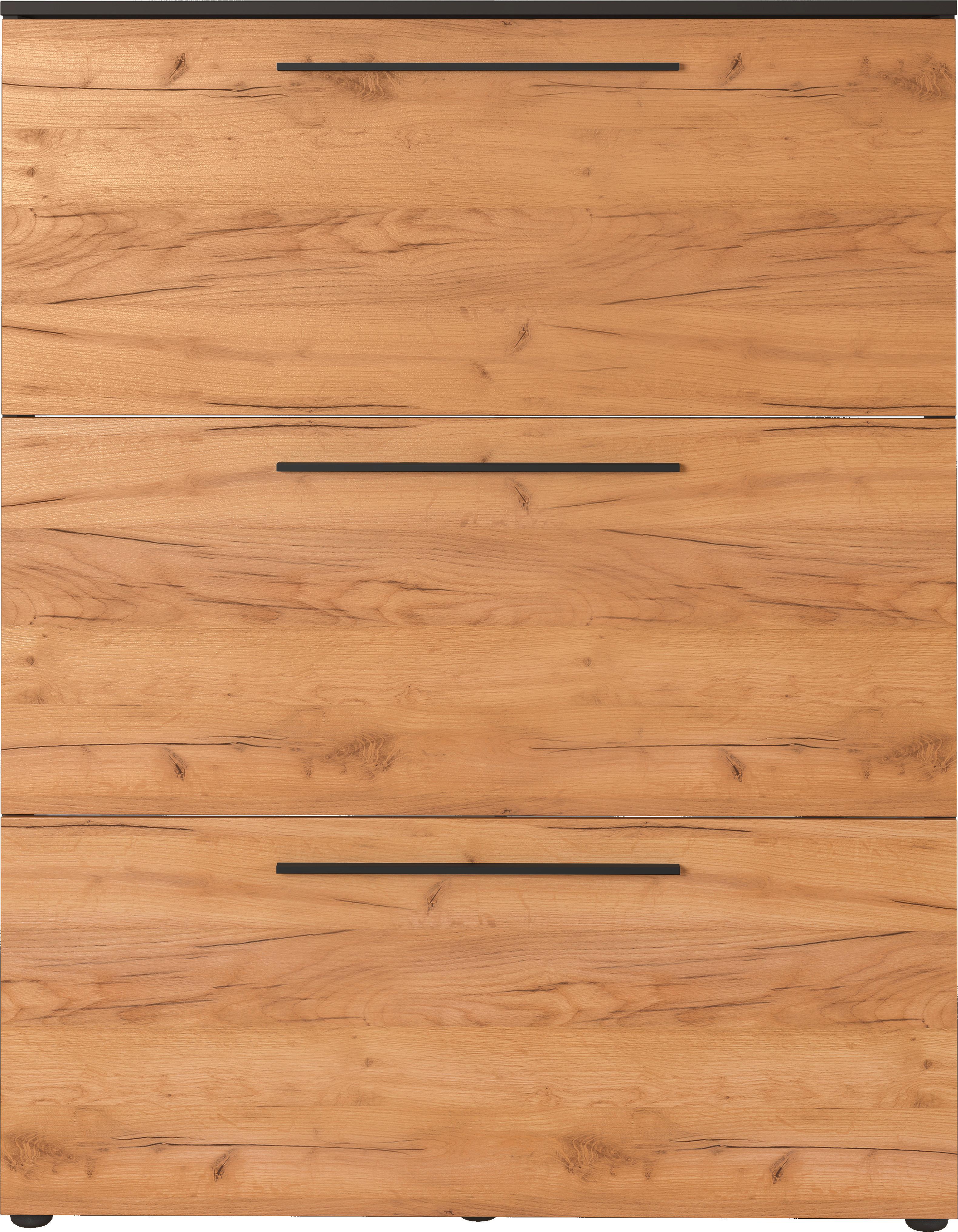 Schuhkipper Wildomar in Braun/Graphitfarben - Graphitfarben/Schwarz, MODERN, Holzwerkstoff/Metall (100/129/19cm) - Mömax