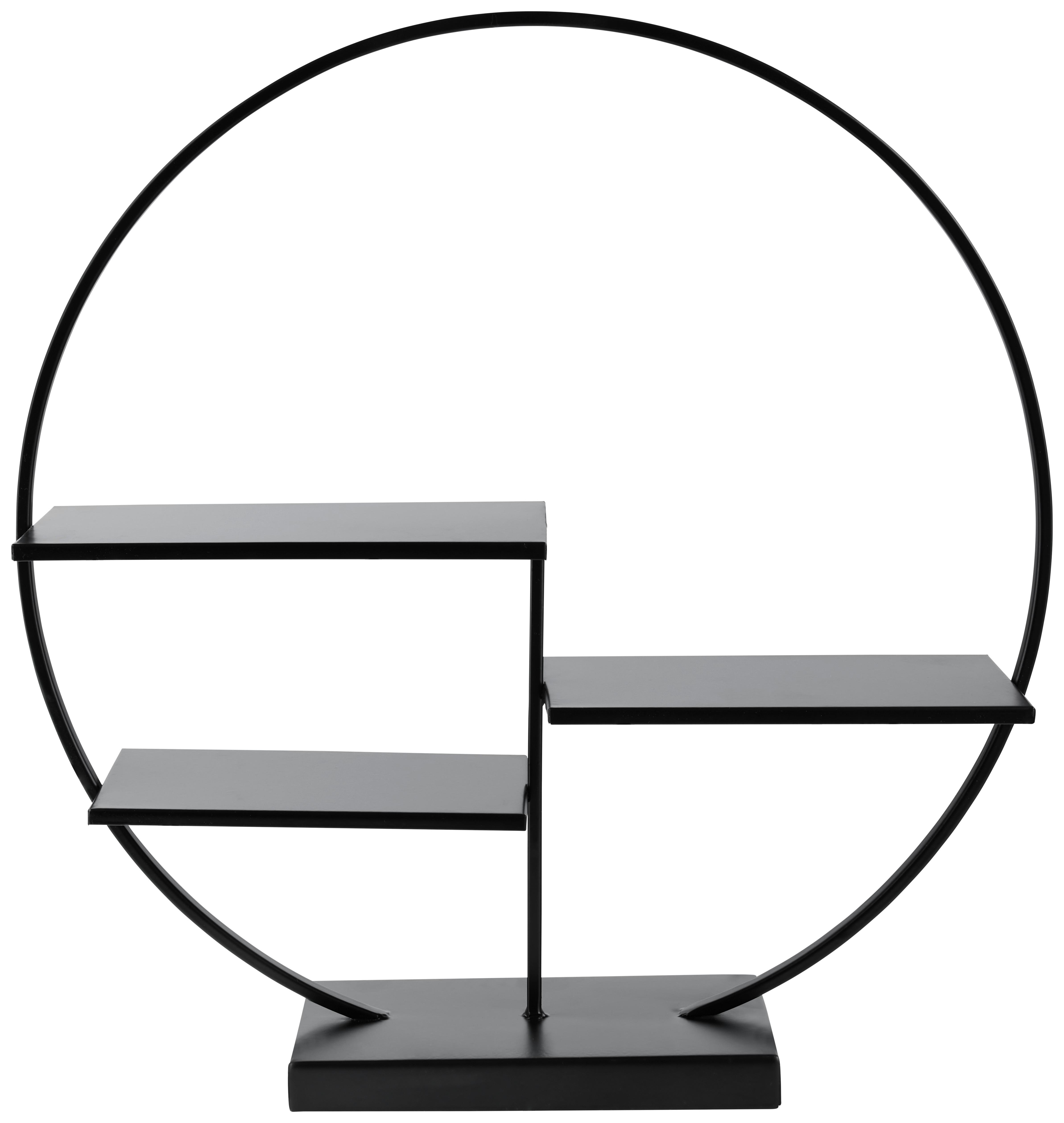 Dekoständer Ilona in Schwarz - Schwarz, Basics, Metall (43/44/11cm) - Modern Living