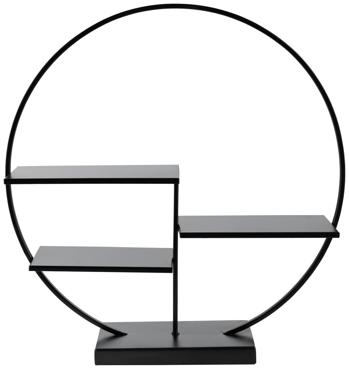 Suport decorativ ILONA - negru, Basics, metal (43/44/11cm) - Modern Living