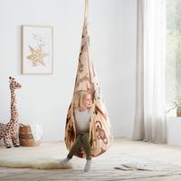 Hängehöhle Pooh Braun/Beige Webstoff - Beige/Braun, MODERN, Textil (70/150/70cm) - Bessagi Kids
