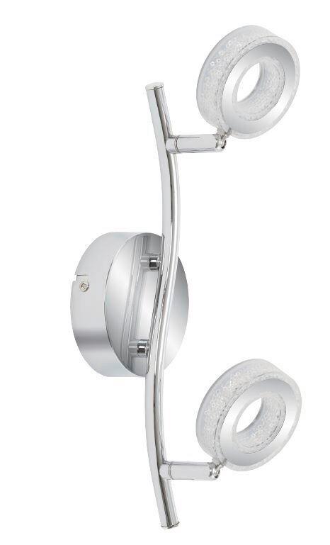 Led  Stropna Svjetiljka Vinola - boje kroma, Design, metal/plastika (34/9/16cm)
