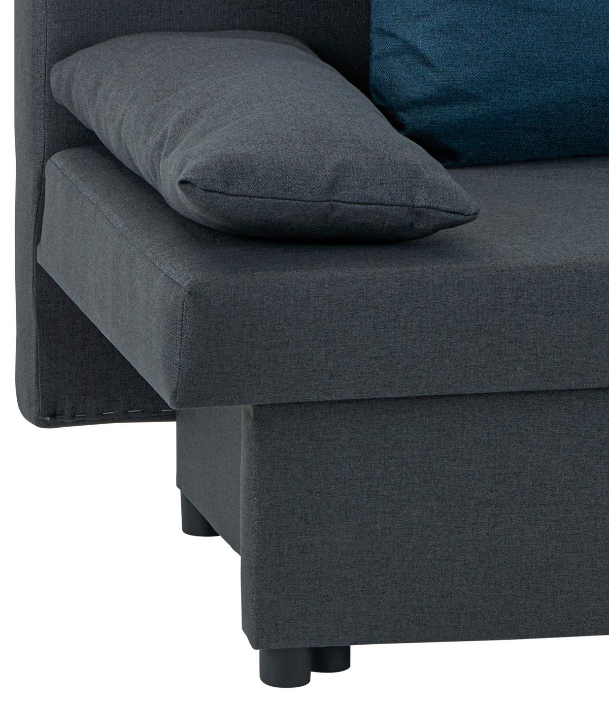 Zofa S Posteljno Funkcijo Neo, Temno Siva - modra/temno siva, Basics, kovina/umetna masa (192/82cm) - Mömax
