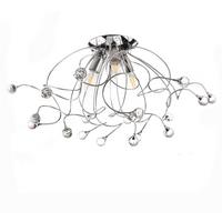 Deckenleuchte Trilly Chromfarben max. 6 Watt - Chromfarben, KONVENTIONELL, Glas/Metall (55/45cm)