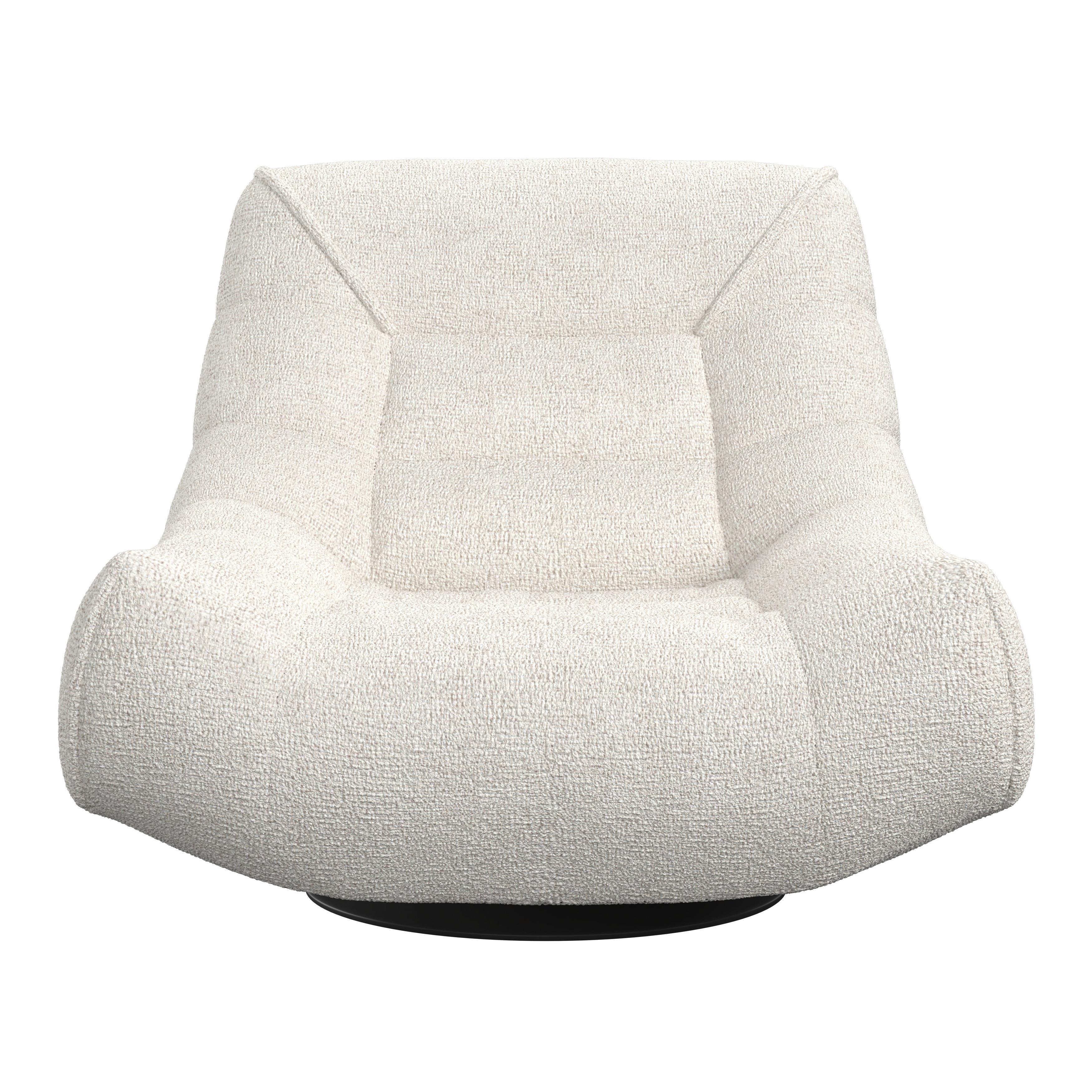 RELAXFÅTÖLJ LORENA - ljusgrå/svart, Modern, metall/textil (101/83/95cm) - Bessagi Home
