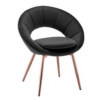 KRZESŁO Z PODŁOKIETNIKAMI LEVI - ciemnoszary, Modern, metal/drewno (67/74/60.5cm) - Bessagi Home