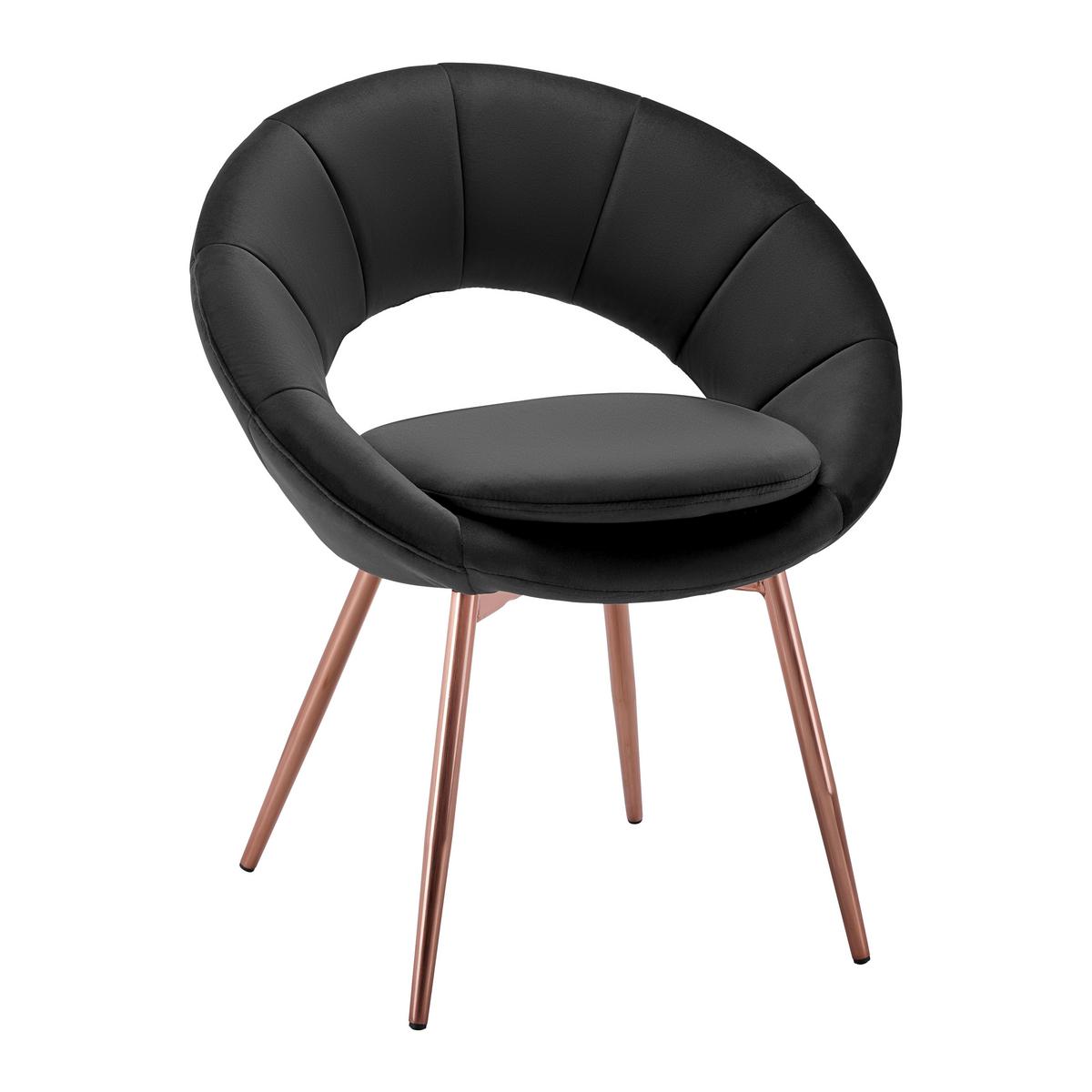 KRZESŁO Z PODŁOKIETNIKAMI LEVI - ciemnoszary, Modern, metal/drewno (67/74/60.5cm) - Bessagi Home