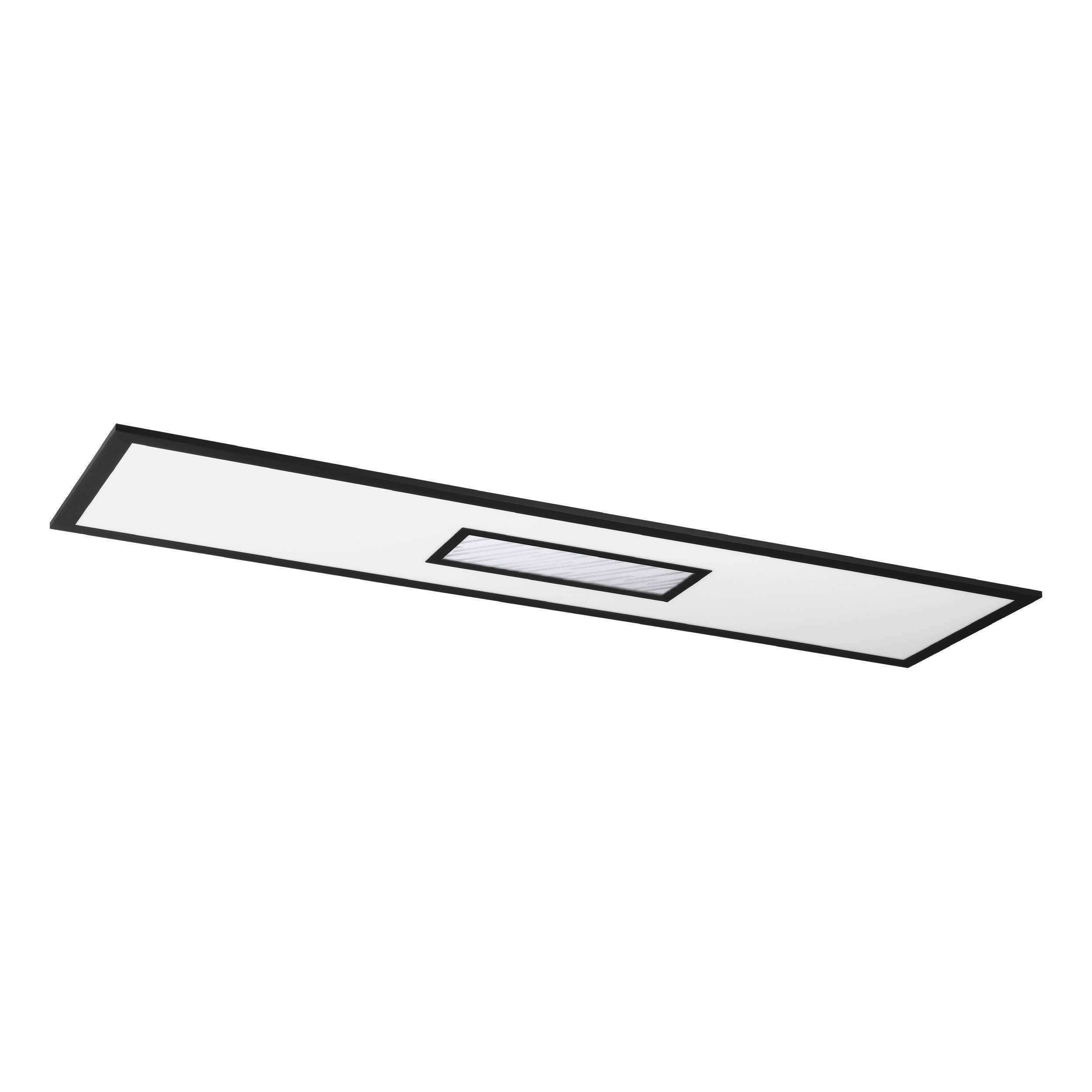 Deckenleuchte 900573_bordonara - Weiss/Schwarz, Basics, Kunststoff/Metall (119,5/29,5/5cm) - Eglo