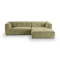 Ecksofa Tenso Grün - Schwarz/Grün, Basics, Holz/Kunststoff (292/161cm) - MID.YOU