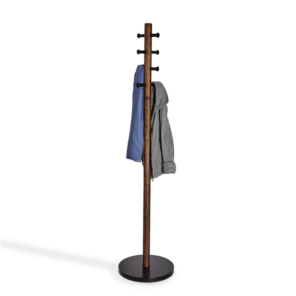 Kleiderständer Dunkelbraun - Dunkelbraun, Basics, Holz (51/165cm) - Umbra