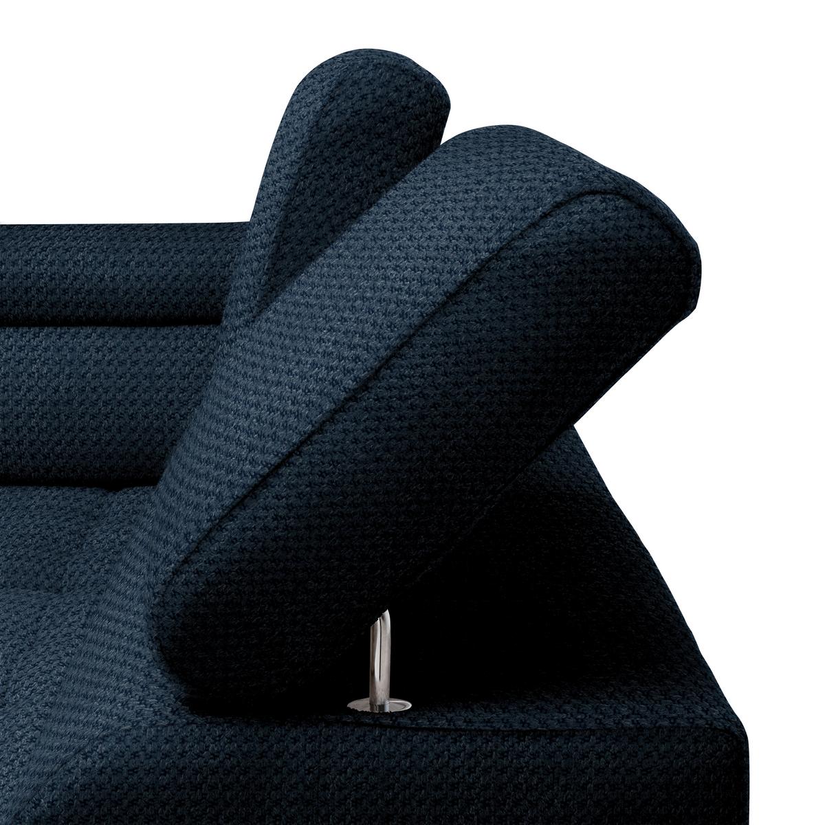 Kutna Garnitura Gremio - tamno plava/crna, Moderno, tekstil/plastika (206/283cm) - Modern Living