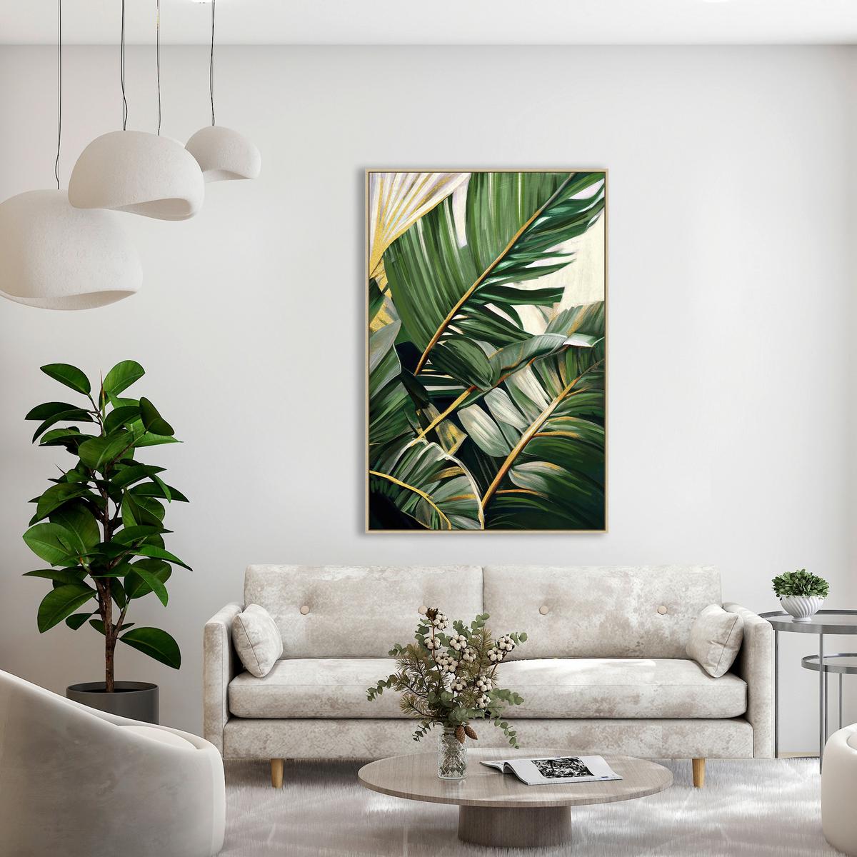 Keilrahmenbild Lotta ca. 60x90cm - Goldfarben/Naturfarben, MODERN, Holzwerkstoff/Kunststoff (60/90cm) - Premium Living