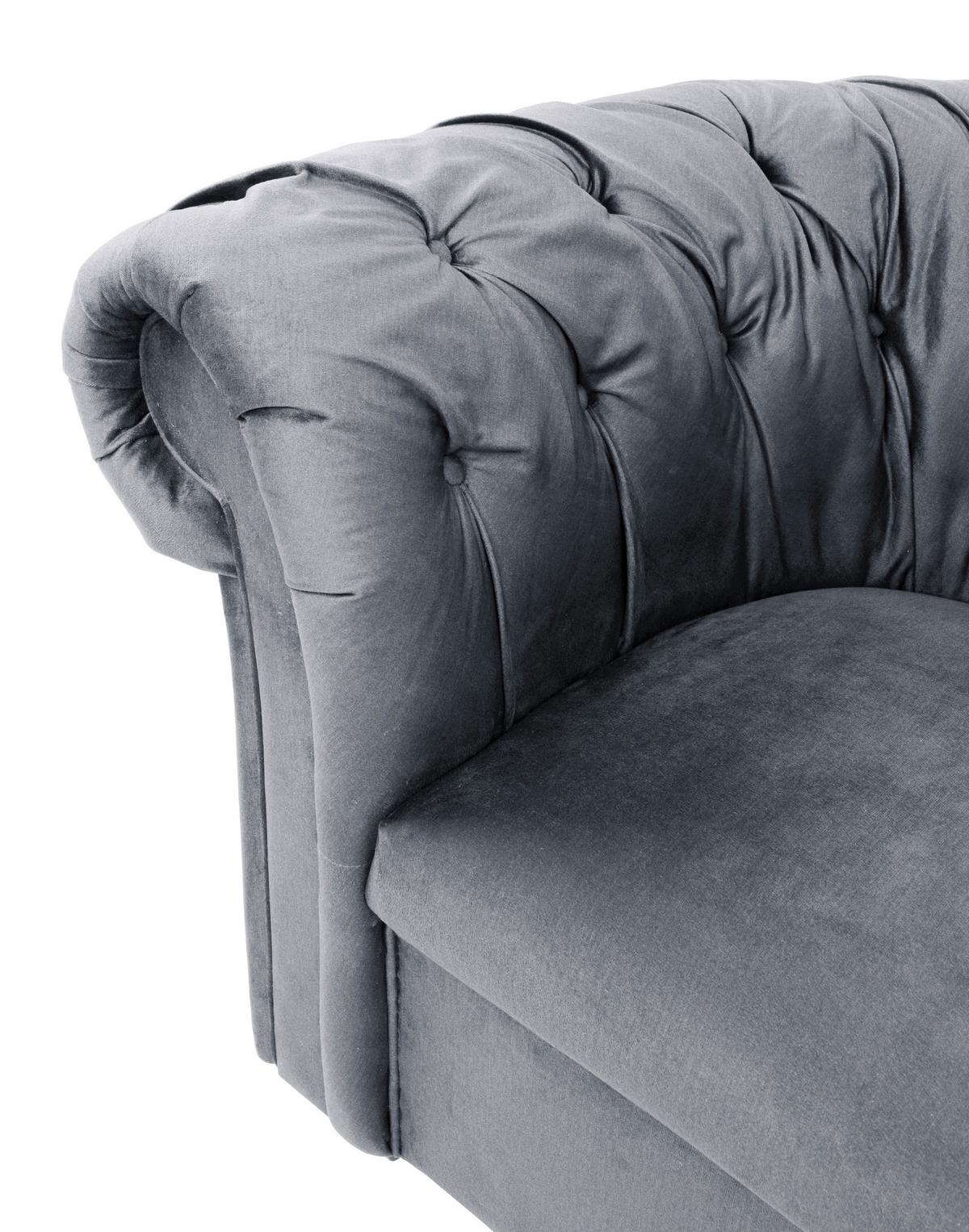 Fotelja Cupido - siva/crna, Design, tekstil/drvo (114/78/91cm) - Mömax