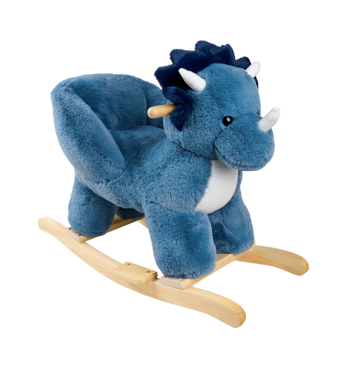 ZWIERZĄTKO NA BIEGUNACH DIDI - écru/niebieski, Trend, metal/drewno (68/33/55cm) - Patinio