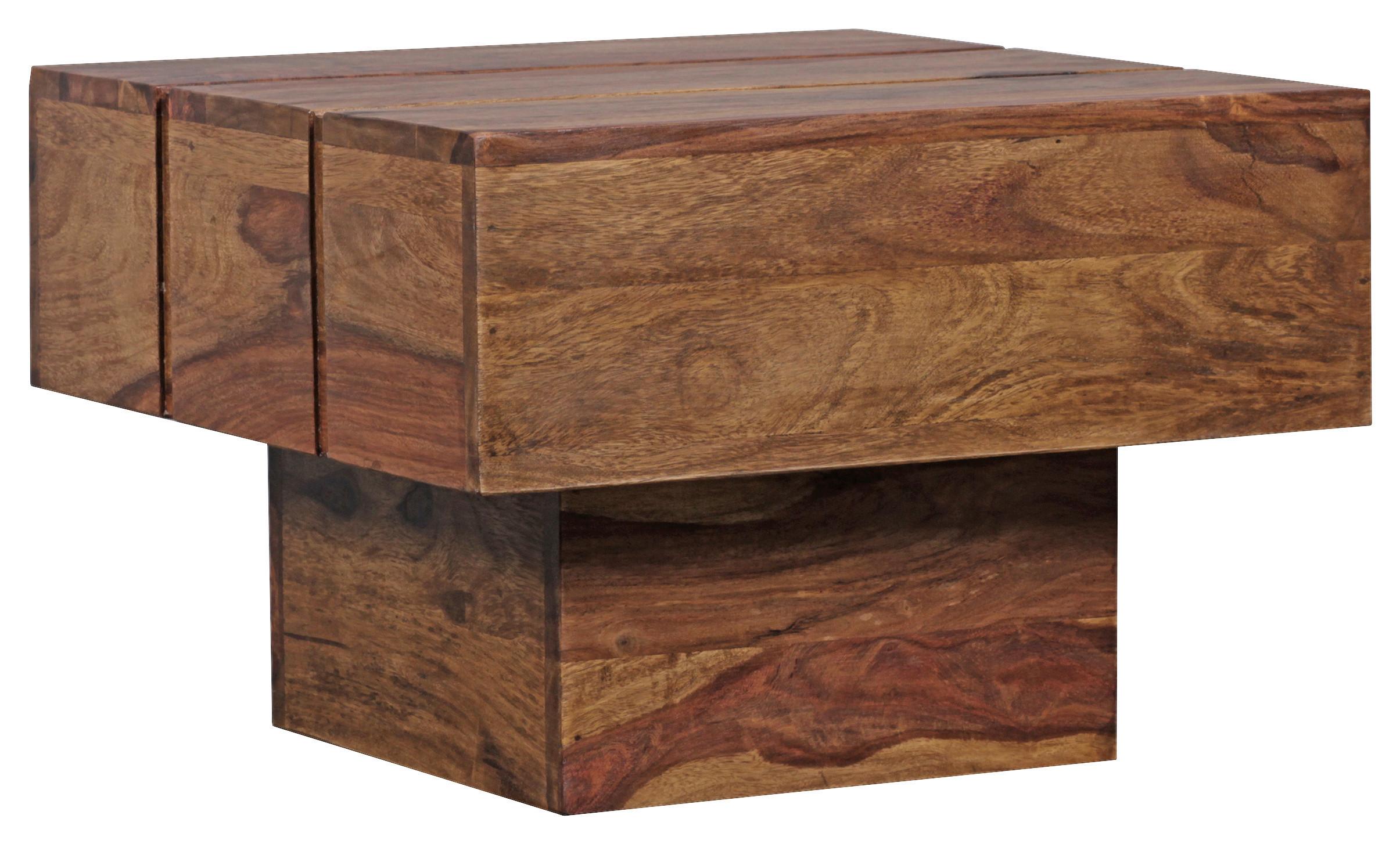Beistelltisch Sira ca. 44x44 cm Sheeshamholz - Sheeshamfarben, Design, Holz (44/44/30cm) - MID.YOU