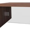 SOFFBORD NAYLA - klar/valnötsfärgad, Modern, trämaterial/trä (110/60/38cm) - Bessagi Home