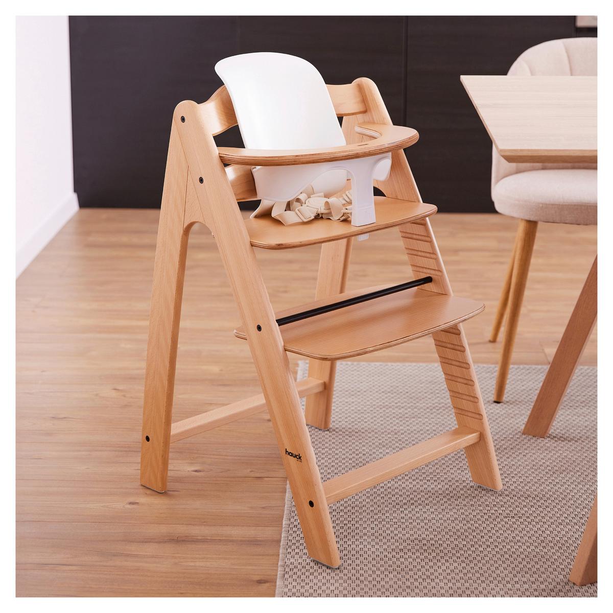 SIEDZISKO DO WYSOKIEGO KRZESŁ HIGHCHAIR BABY SEAT - biały, Basics, tworzywo sztuczne (32,5/32/34,5cm) - Hauck