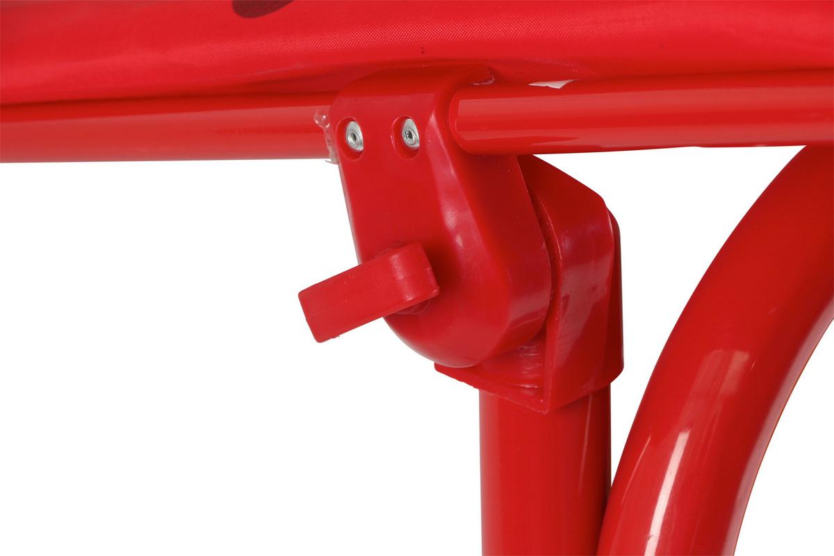 Kinder-Hollywoodschaukel 672612 - Rot, MODERN, Textil/Metall (115/118/75cm) - Siena Garden