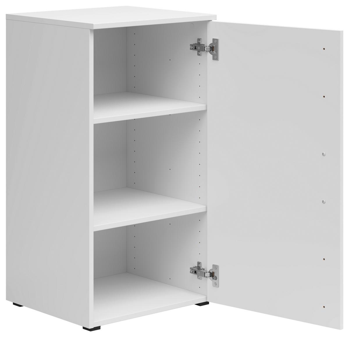 Komoda Multi - bijela/crna, Moderno, drvni materijal/plastika (45/83/40cm) - Modern Living