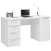 SKRIVBORD CARLOS WEISS - vit, Modern, trämaterial (146/78/60cm) - Mömax
