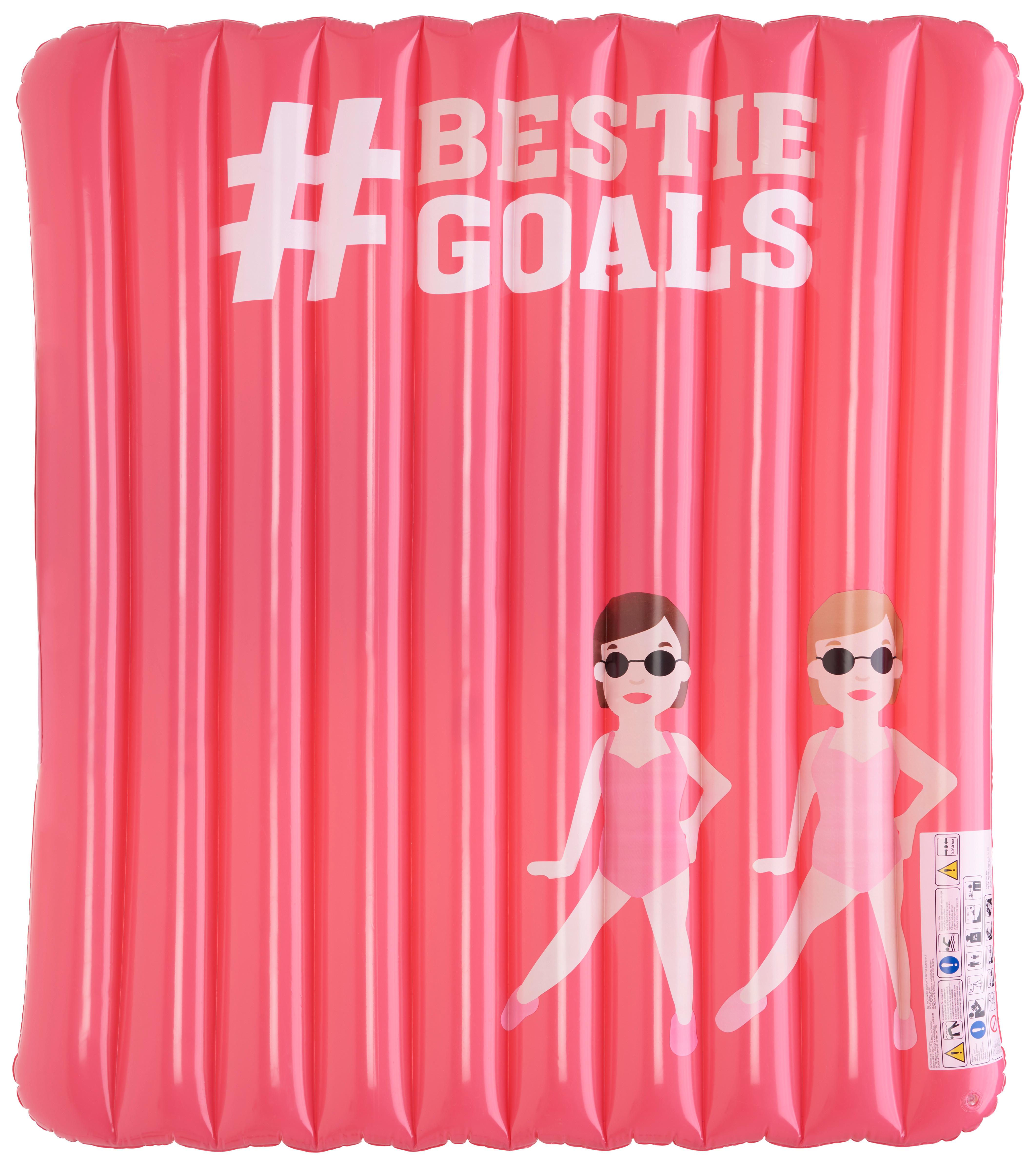 Gumimatrac Hashtag - pink, műanyag (190/180cm)