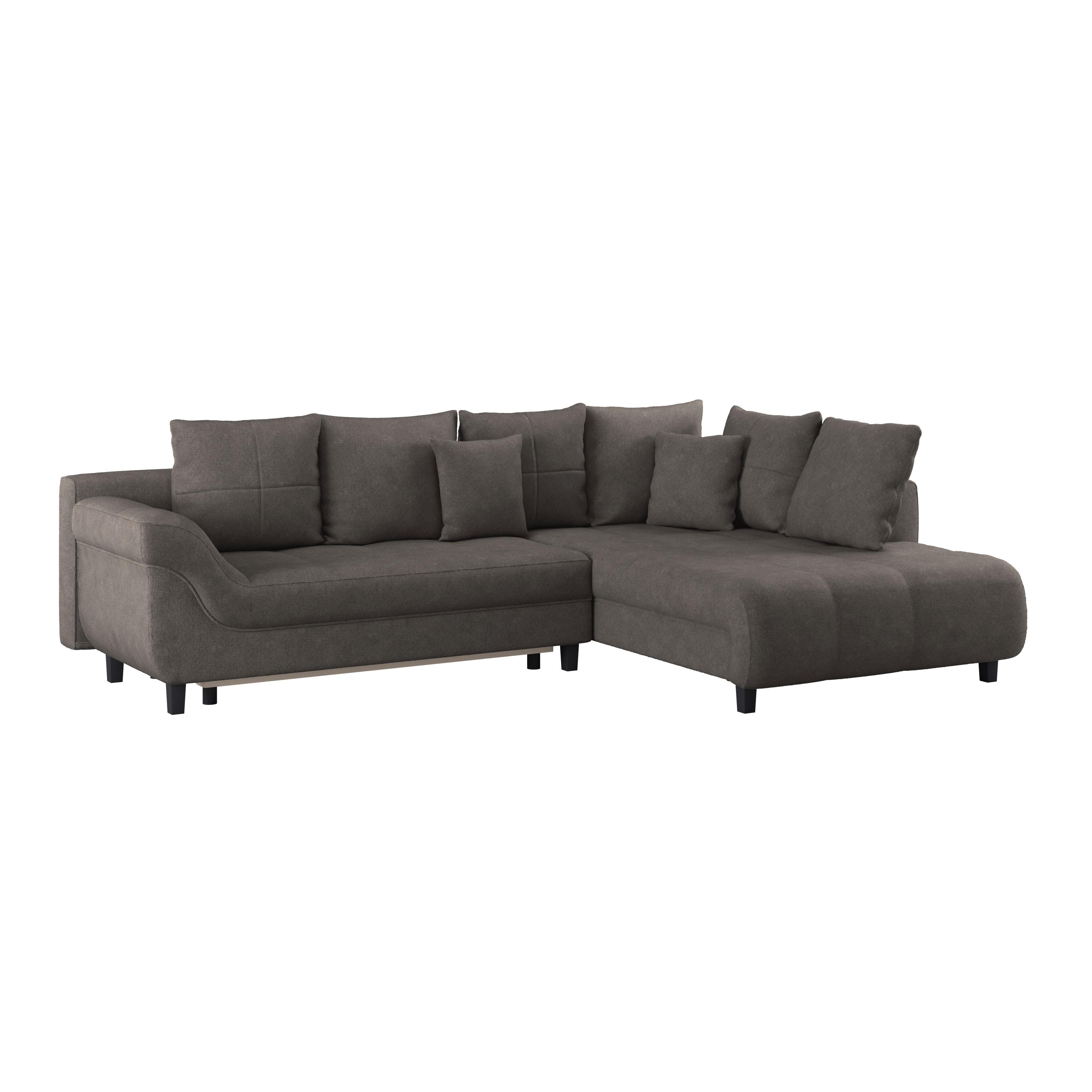 Colțar MENDOZA - gri-maro/gri, Design, textil (309/197cm) - Modern Living