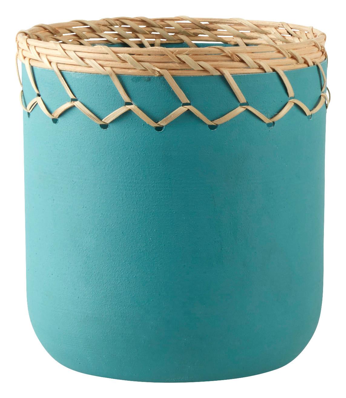 Cvetlični Lonček Nature I -Paz- - pastelno modra, Trend, kovina (15/17cm) - Modern Living