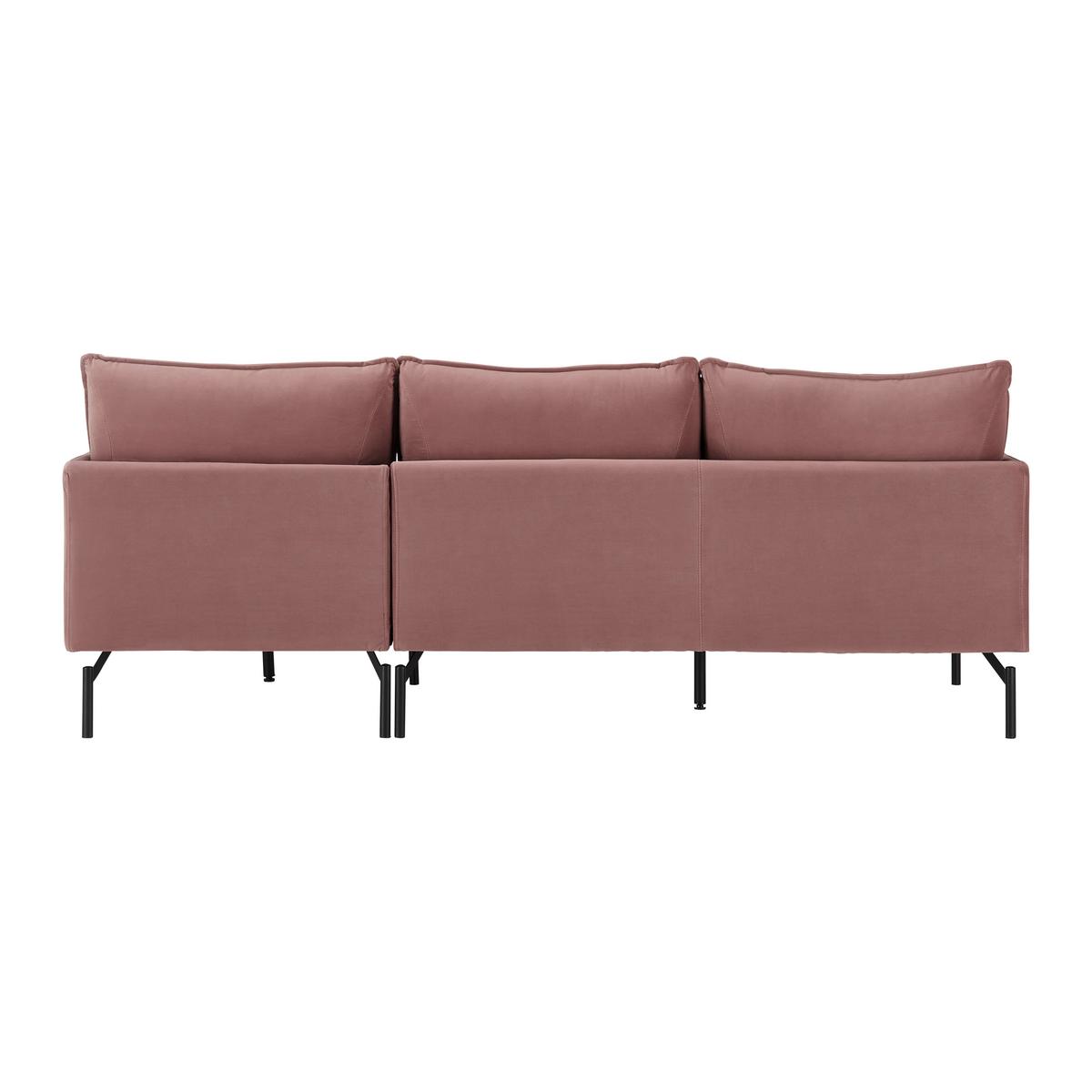 Kutna Garnitura Rosa - ružičasta/crna, Moderno, tekstil/metal (226/84/163cm) - Bessagi Home