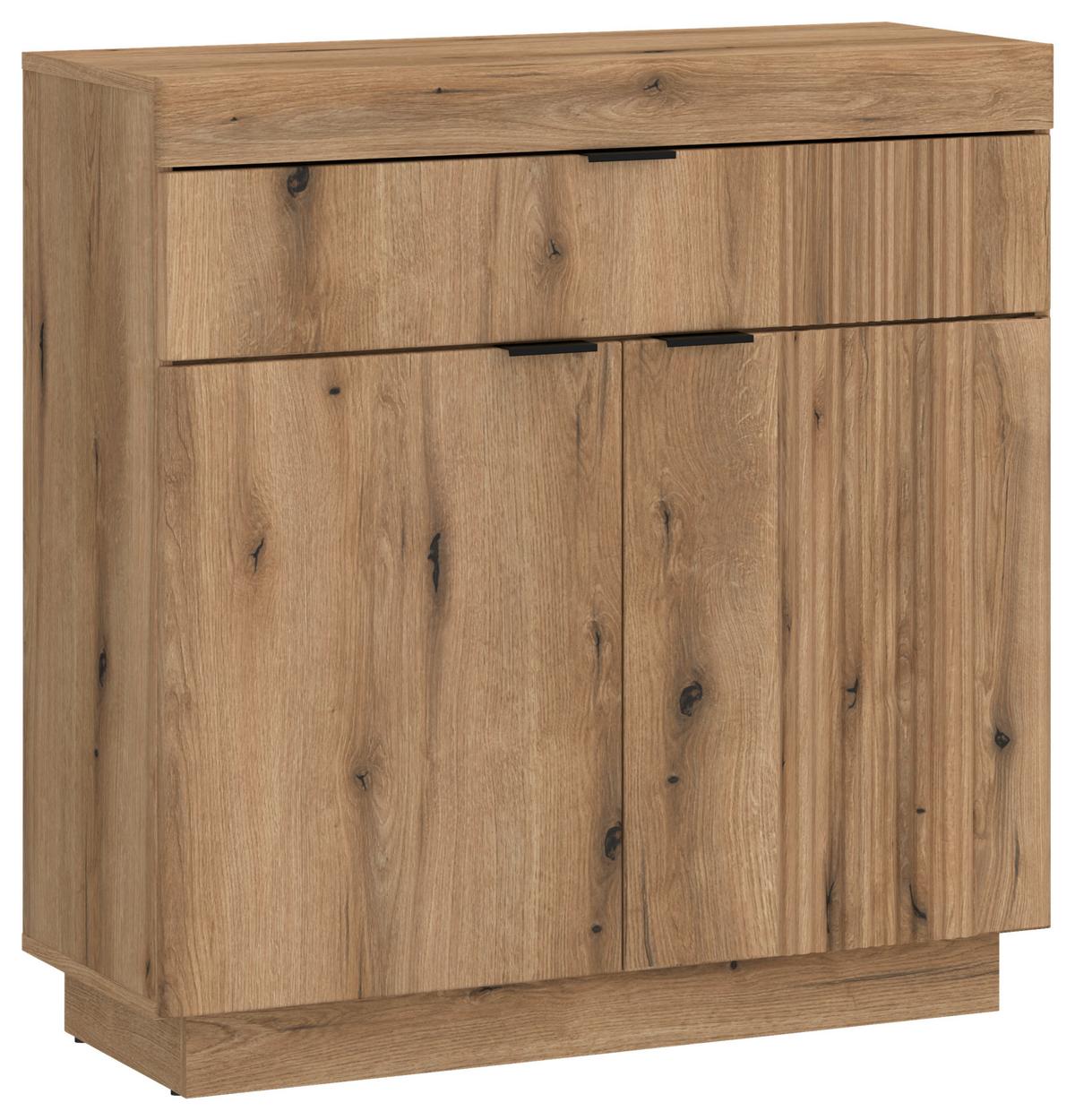 Dulap pentru pantofi DELAMAR - culoare lemn stejar, Trend, material pe bază de lemn (88,2/92,5/39,6cm) - Modern Living